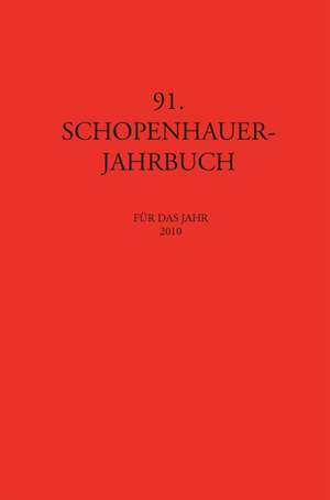 SCHOPENHAUER-JAHRBUCH de Paul Deussen