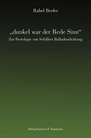 "dunkel war der Rede Sinn" de Rahel Beeler