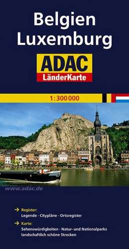 ADAC LänderKarte Belgien / Luxemburg 1 : 300 000