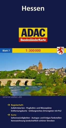 ADAC Bundesländerkte Dtschl. 7/Hessen