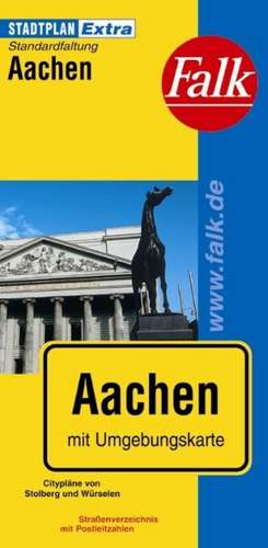 Falk Stadtplan Extra Standardfaltung Aachen 1:19 500