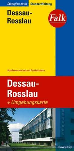 Falk Stadtplan Extra Standardfaltung Dessau-Rosslau