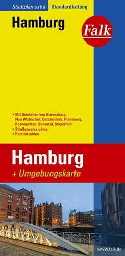 Falk Stadtplan Extra Standardfaltung Hamburg 1:22 500 - 1:39 000