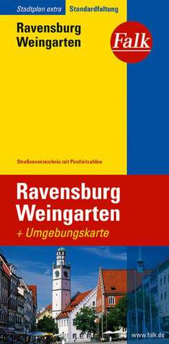 Falk Stadtplan Extra Standardfaltung Ravensburg