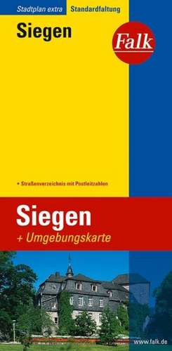 Falk Stadtplan Extra Standardfaltung Siegen 1 : 17 000