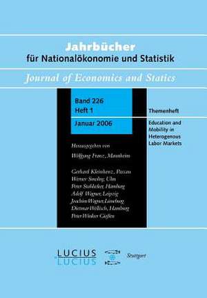 Education and Mobility in Heterogeneous Labor Markets de Wolfgang Franz