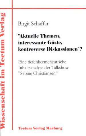 "Aktuelle Themen, Interessante G Ste, Kontroverse Diskussionen"?: Femme de Lettres - Homme de Lettres de Birgit Schaffar