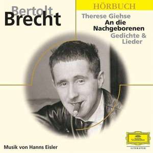 An die Nachgeborenen. 3 CDs de Bertolt Brecht