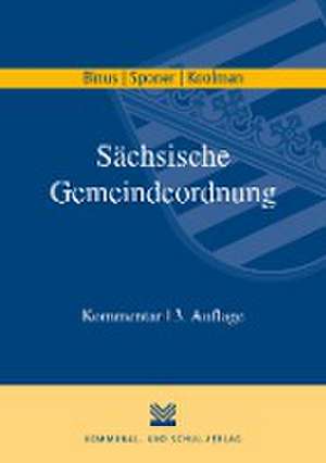 Sächsische Gemeindeordnung de Karl H Binus