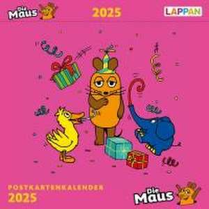 Der Kalender mit der Maus - Postkartenkalender 2025 de Lappan Verlag