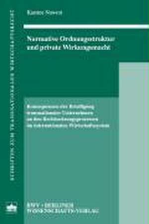 Normative Ordnungsstruktur und private Wirkungsmacht de Karsten Nowrot