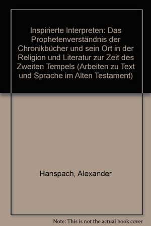 Inspirierte Interpreten de Alexander Hanspach