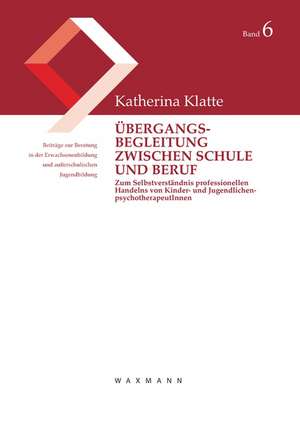 Übergangsbegleitung zwischen Schule und Beruf de Katherina Klatte