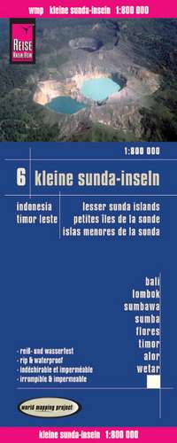 Reise Know-How Landkarte Kleine Sunda-Inseln(1:800.000) - Bali, Lombok, Sumbawa, Sumba, Flores, Timor, Alor, Wetar - Karte Indonesien 6