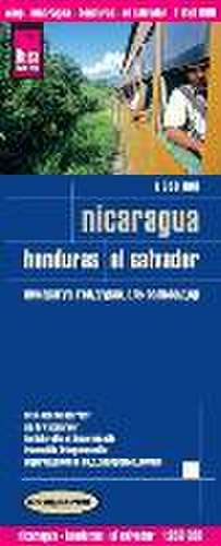 Nicaragua, Honduras, El Salvador 1 : 650 000 de Reise Know-How Verlag Peter Rump