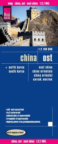 Reise Know-How Landkarte China, Ost 1 : 2.700.000