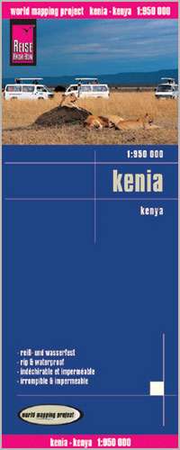 Reise Know-How Landkarte Kenia / Kenya (1:950.000) de Reise Know-How Verlag Peter Rump