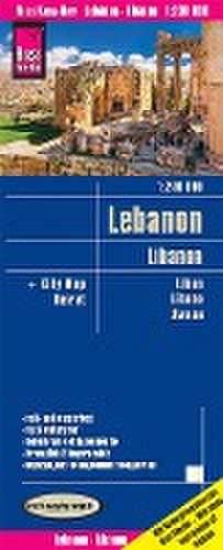 Reise Know-How Landkarte Libanon / Lebanon (1:200.000) de Reise Know-How Verlag Peter Rump