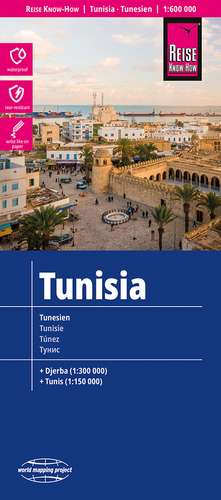 Reise Know-How Landkarte Tunesien / Tunisia (1:600.000)