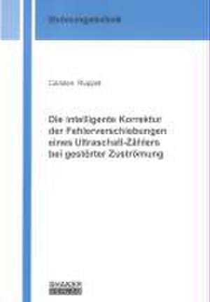 Die intelligente Korrektur der Fehlerverschiebungen eines Ultraschall-Zählers bei gestörter Zuströmung de Carsten Ruppel