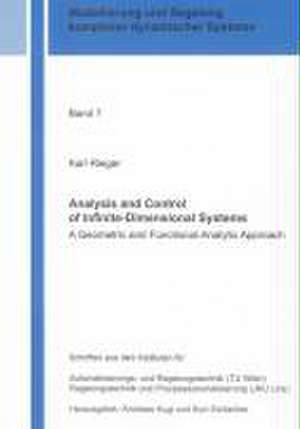 Analysis and Control of Infinite-Dimensional Systems de Karl Rieger