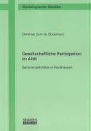 Gesellschaftliche Partizipation im Alter de Dorothee Suin de Boutemard