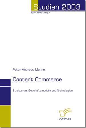 Content Commerce de Peter Andreas Menne