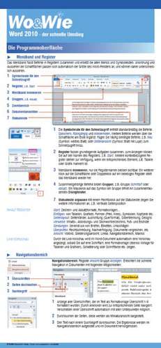 Wo&Wie: Word 2010 - der schnelle Umstieg de Anja Schmid