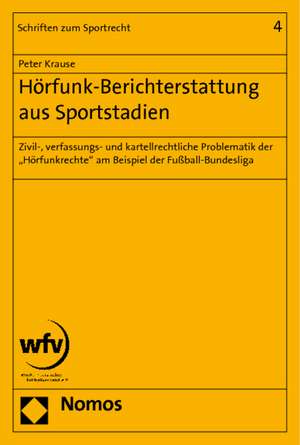 Hörfunk-Berichterstattung aus Sportstadien de Peter Krause