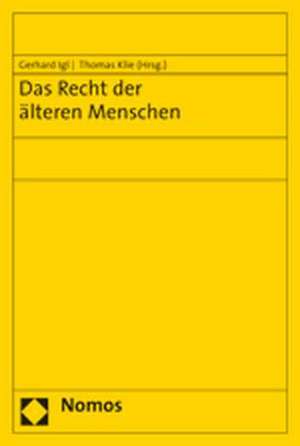 Das Recht der älteren Menschen de Gerhard Igl