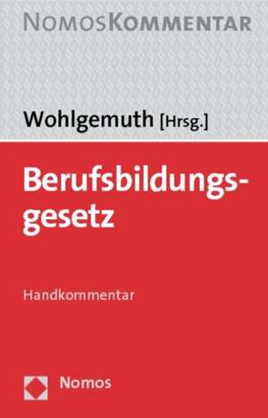 Berufsbildungsgesetz de Hans Hermann Wohlgemuth