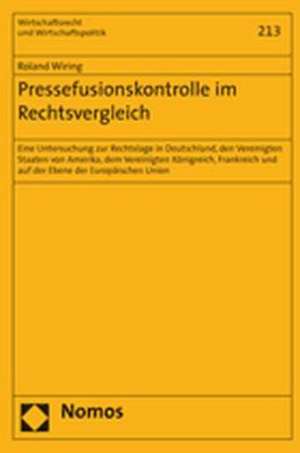 Pressefusionskontrolle im Rechtsvergleich de Roland Wiring