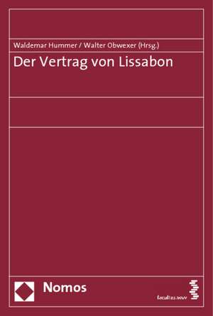 Der Vertrag von Lissabon de Waldemar Hummer