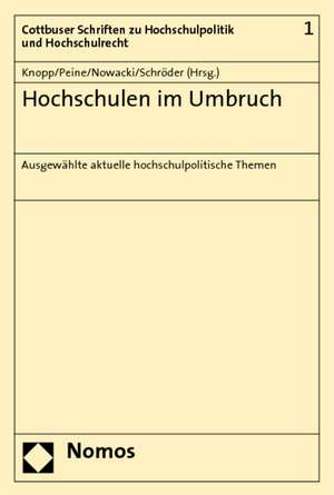 Hochschulen im Umbruch de Lothar Knopp