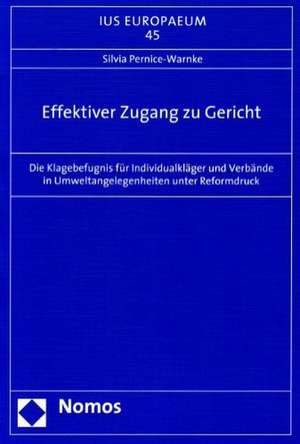 Effektiver Zugang zu Gericht de Silvia Pernice-Warnke