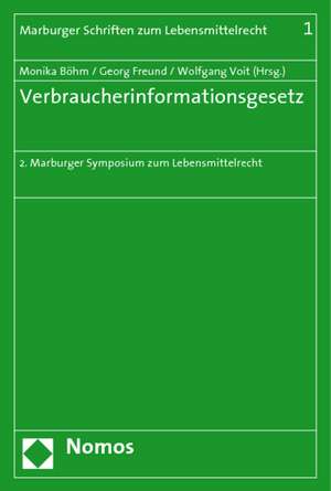 Verbraucherinformationsgesetz de Monika Böhm