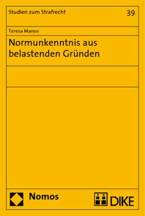 Normunkenntnis Aus Belastenden Grunden: Eine Vergleichende Untersuchung Behordlicher Entscheidungsspielraume in Der Deutschen Und Amerikanische de Teresa Manso Porto