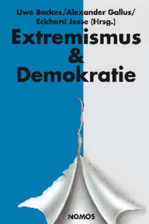 Jahrbuch Extremismus & Demokratie (E & D) de Uwe Backes