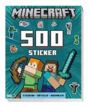 Minecraft: 500 Sticker- Stickern - Rätseln - Ausmalen de Panini