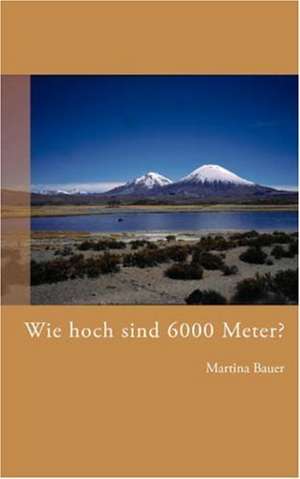 Wie Hoch Sind 6000 Meter?: The Immeasurable Equation. the Collected Poetry and Prose de Martina Bauer