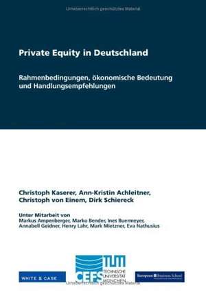 Private Equity in Deutschland de Christoph Kaserer