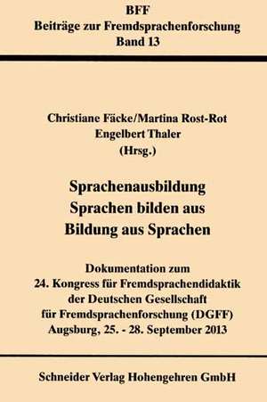 Sprachenausbildung - Sprachen bilden aus - Bildung aus Sprachen de Christiane Fäcke