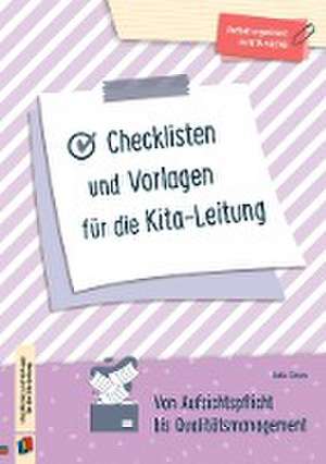 Checklisten und Vorlagen für die Kita-Leitung de Katia Simon