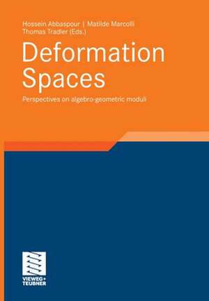 Deformation Spaces: Perspectives on algebro-geometric moduli de Hossein Abbaspour