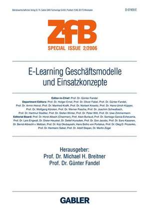 E-Learning Geschäftsmodelle und Einsatzkonzepte de Michael H. Breitner