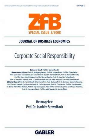 Corporate Social Responsibility de Joachim Schwalbach