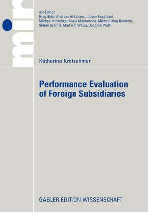 Performance Evaluation of Foreign Subsidiaries de Katharina Kretschmer