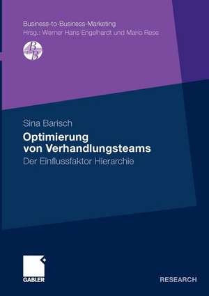 Optimierung von Verhandlungsteams: Der Einflussfaktor Hierarchie de Sina Barisch