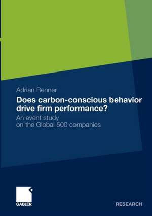 Does Carbon-Conscious Behavior Drive Firm Performance?: An Event Study on the Global 500 Companies de Adrian Renner