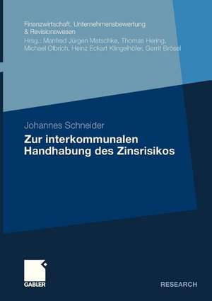 Zur interkommunalen Handhabung des Zinsrisikos de Johannes Schneider